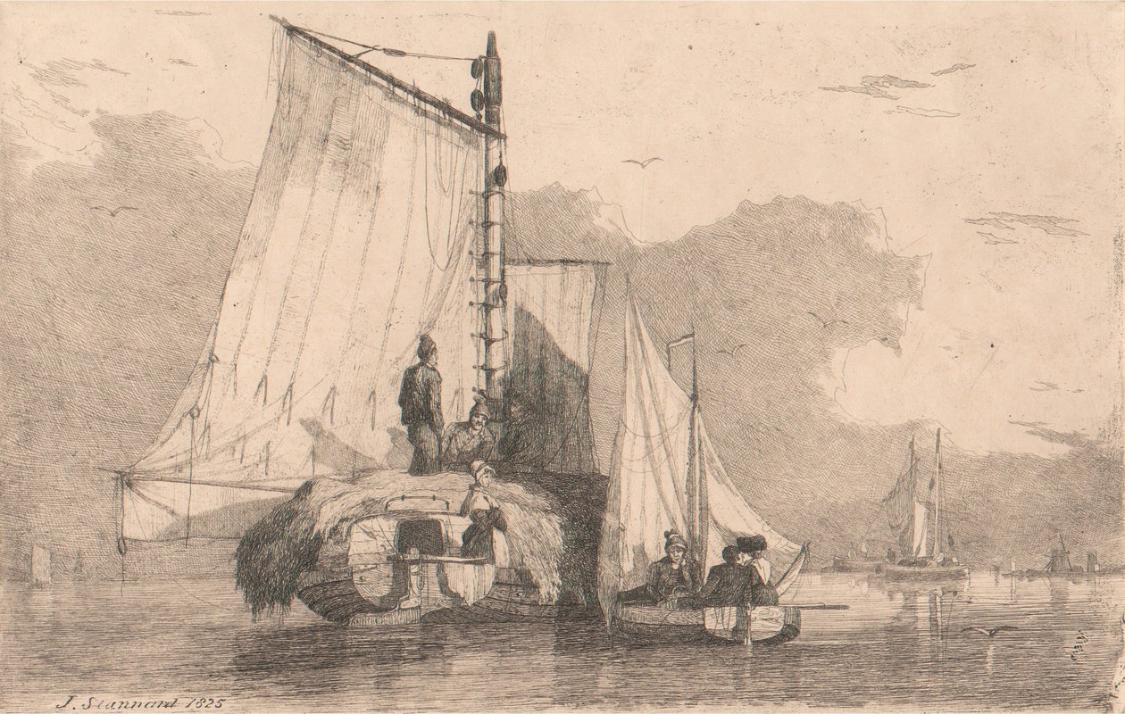 Barcos em Braydon, 1825 de Joseph Stannard