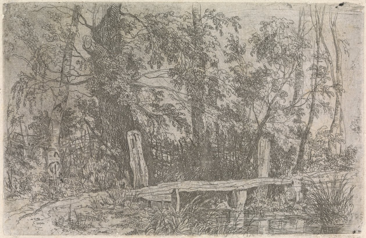 Paisagem com ponte de Joseph Stannard