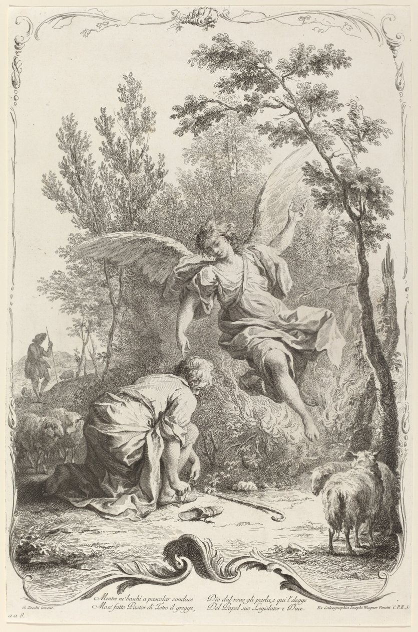 Moisés e a Sarça Ardente de Joseph Wagner