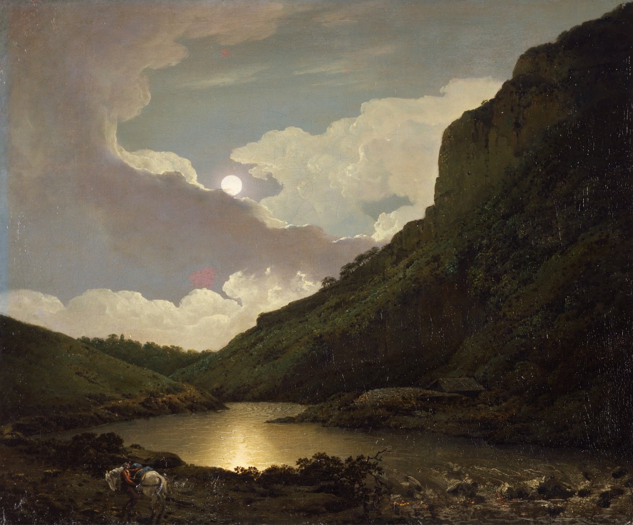 Matlock Tor ao luar de Joseph Wright of Derby