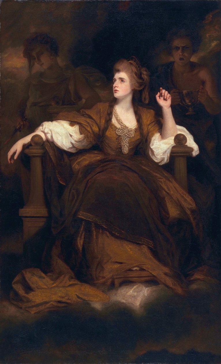 Sarah Siddons como a musa trágica, 1783-84 de Joshua Reynolds
