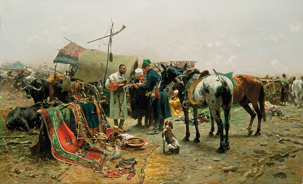 Feira em Biaka. de Jozef Brandt