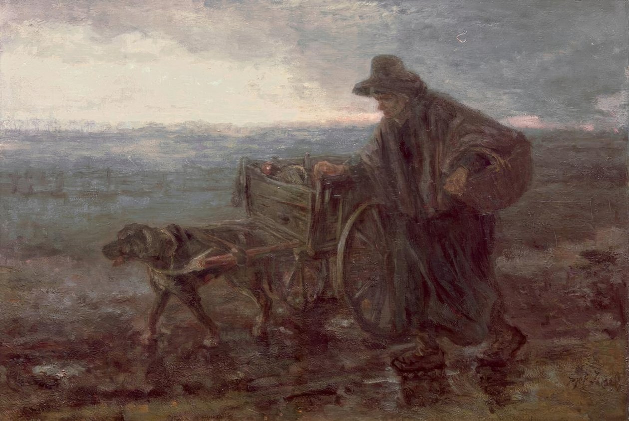 Em estradas e campos de Jozef Israëls