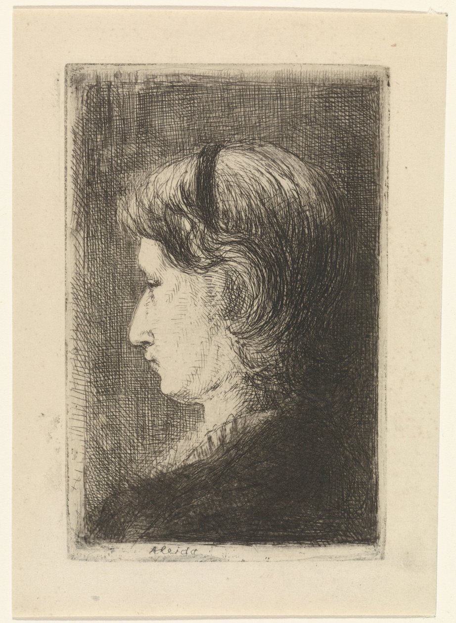 Retrato da ovelha Aleida de Jozef Israëls