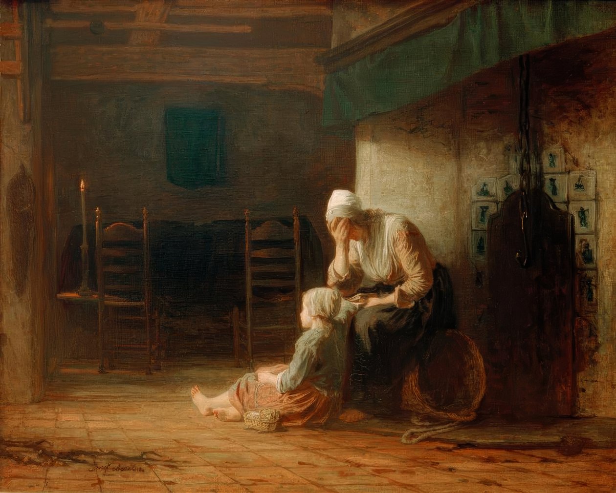 O dia antes da partida de Jozef Israëls