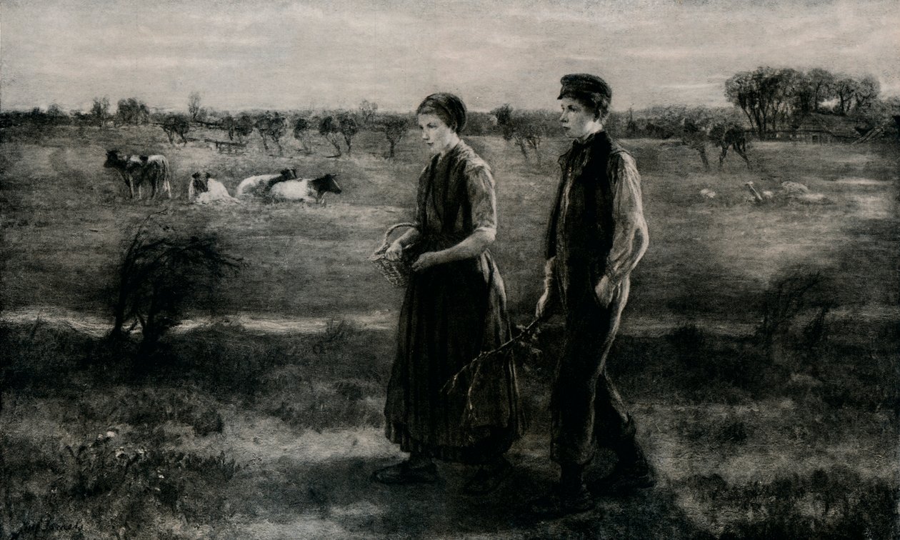 O Amante Tímido, c1890, 1912 de Jozef Israëls