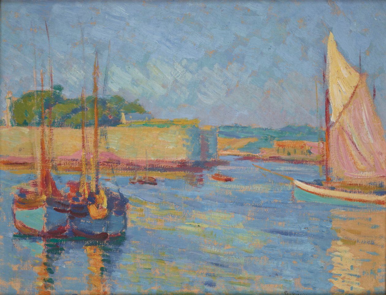 Porto em Concarneau de Jozef Pankiewicz