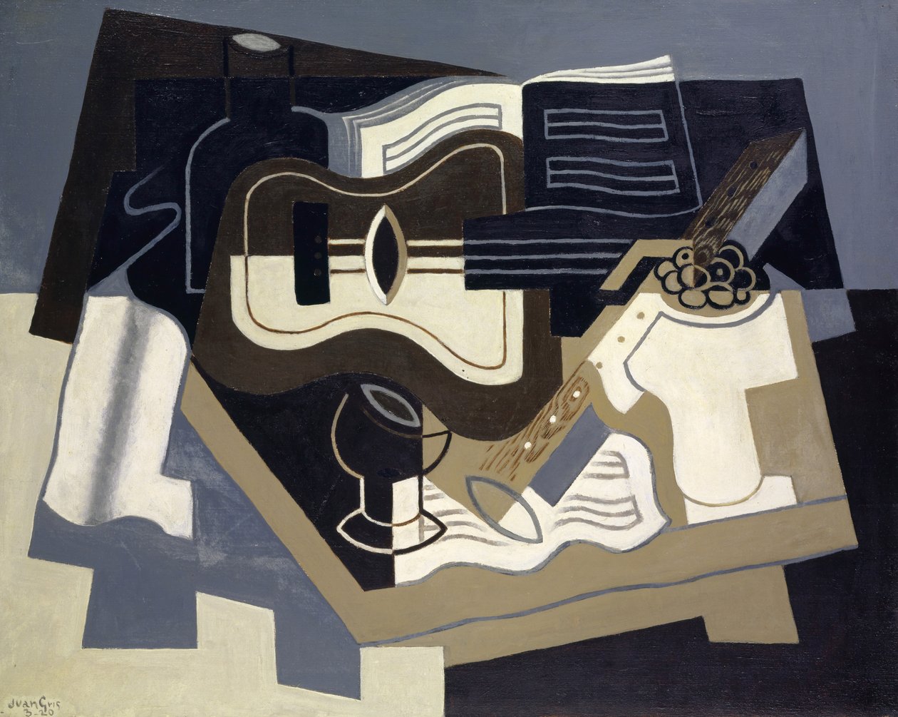 Violão e Clarinete, 1920 de Juan Gris