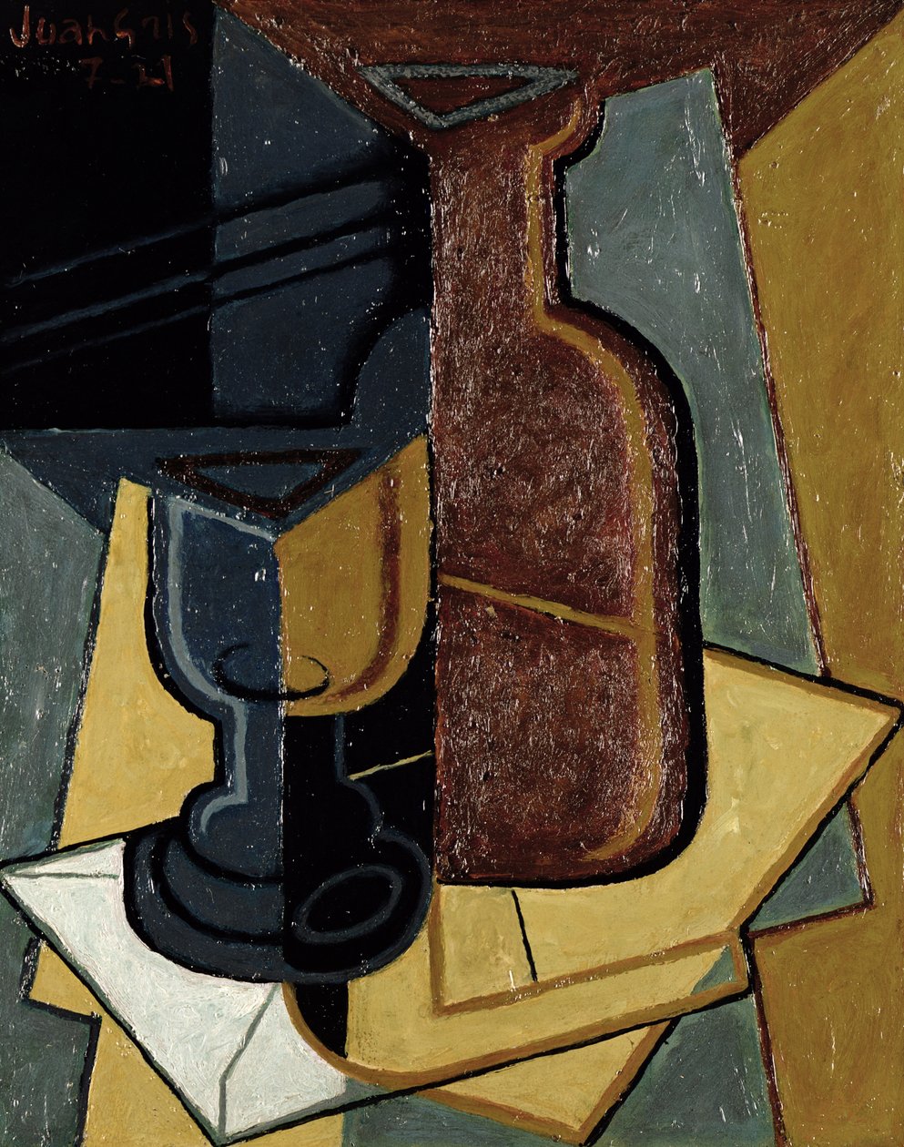 The Letter, 1921 (painel) de Juan Gris