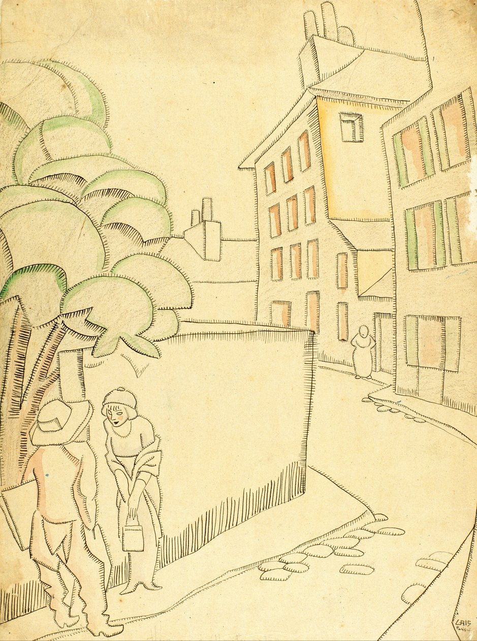 Uma rua em Montmartre de Juan Gris