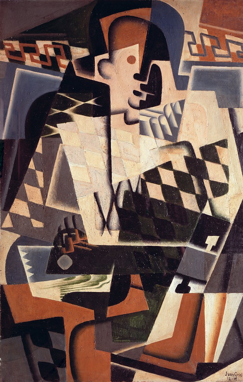 Arlequim com uma guitarra de 1917 de Juan Gris