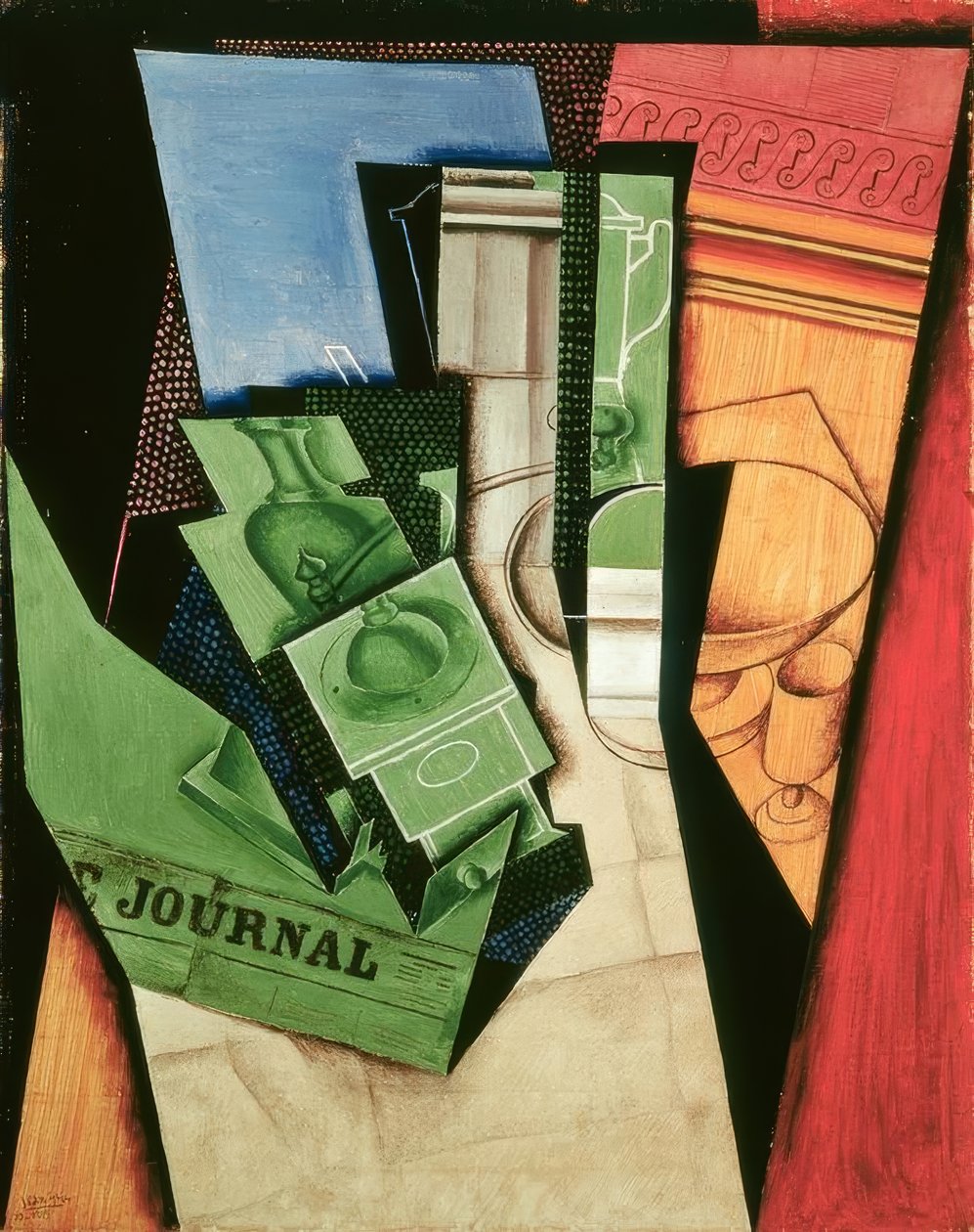 J.Gris, café da manhã, 1915 de Juan Gris