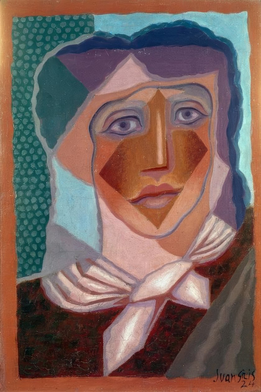 Juan Gris, mulher com lenço, 1924 de Juan Gris