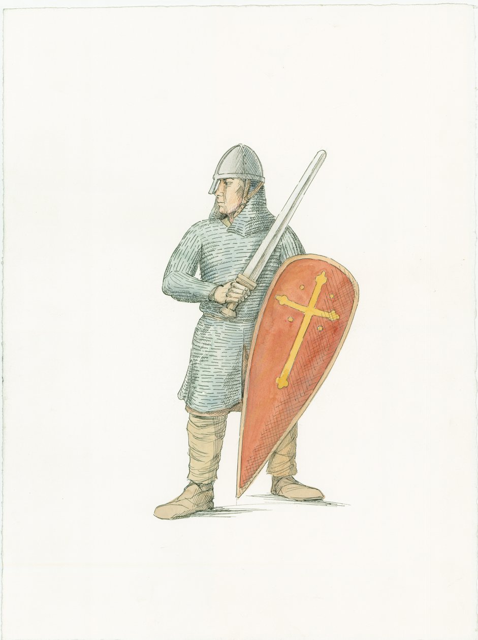 Um cavaleiro normando, c1066 2015. de Judith Dobie
