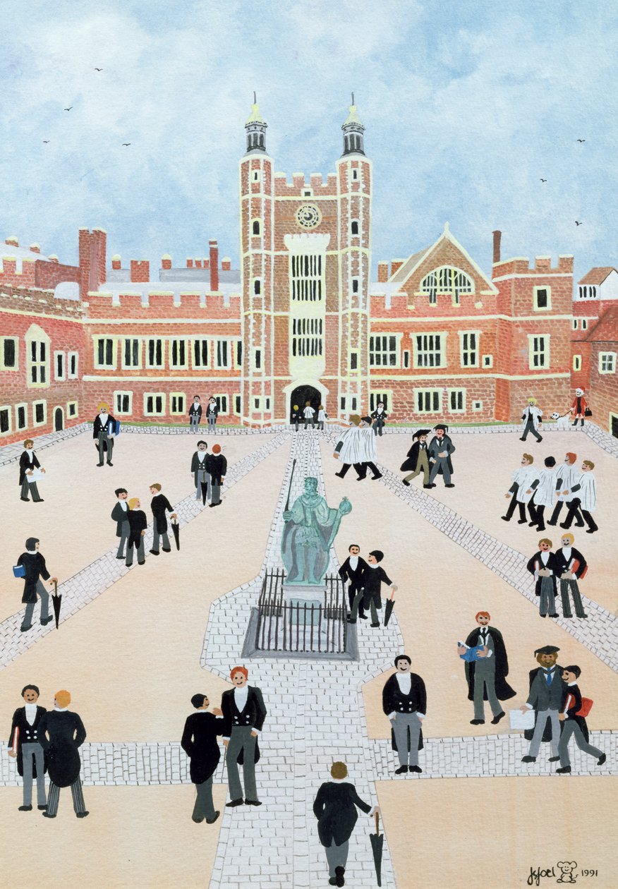Pátio da Escola Eton College, 1991 de Judy Joel
