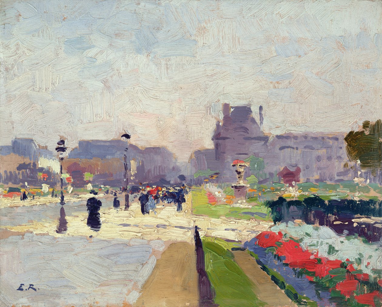 Avenida Paul Deroulede, Tuileries, Paris de Jules Ernest Renoux