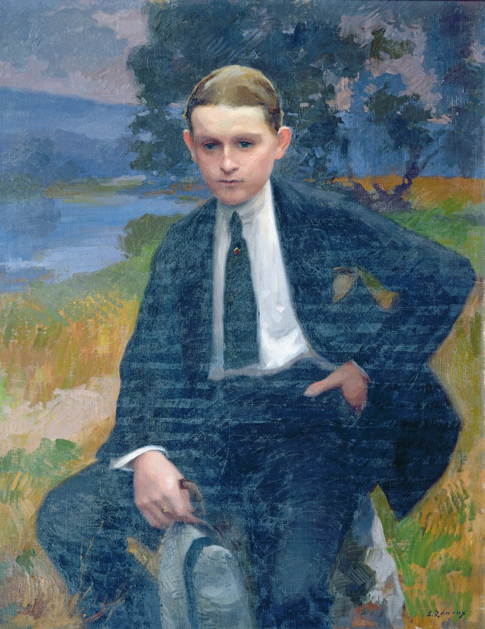 Retrato de Marcel Renoux com cerca de 13 ou 14 anos de Jules Ernest Renoux