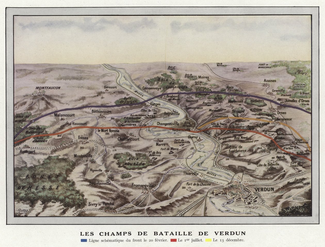 Os campos de batalha de Verdun de Jules Gervais Courtellemont