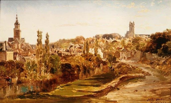 Aldeia na Bretanha de Jules Achille Noel