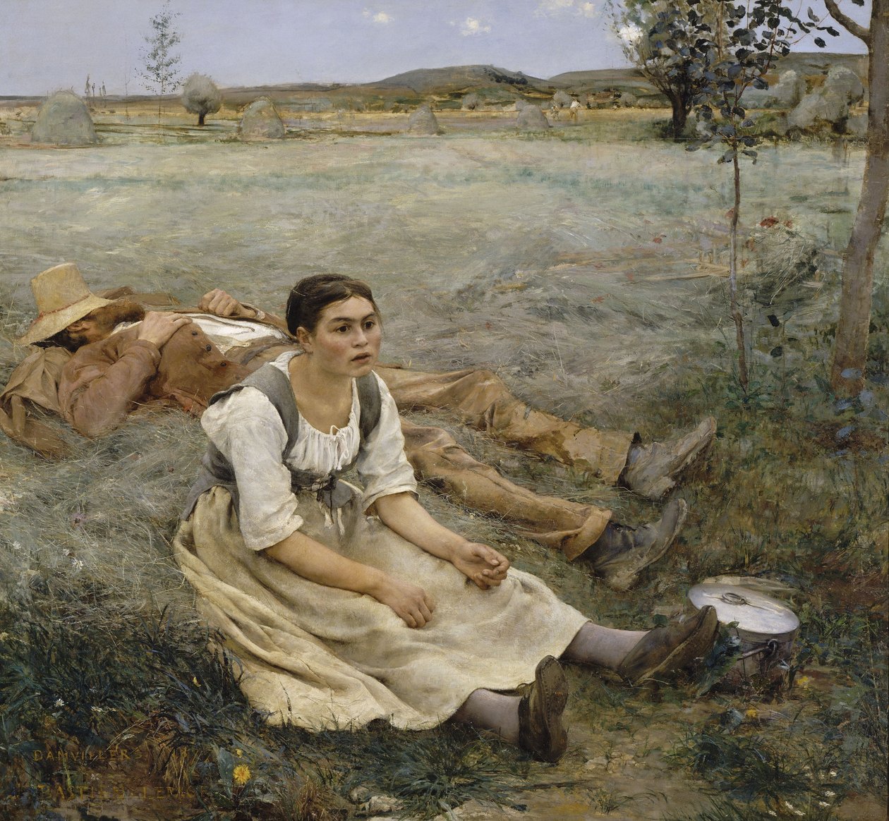 Francês: Les foins Hay Making de Jules Bastien Lepage