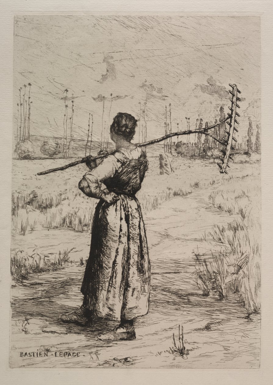 Retorno dos campos de Jules Bastien Lepage