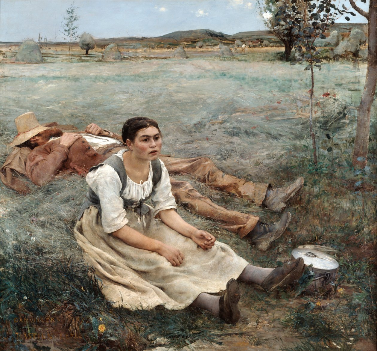 Os Haymakers, 1880 de Jules Bastien Lepage