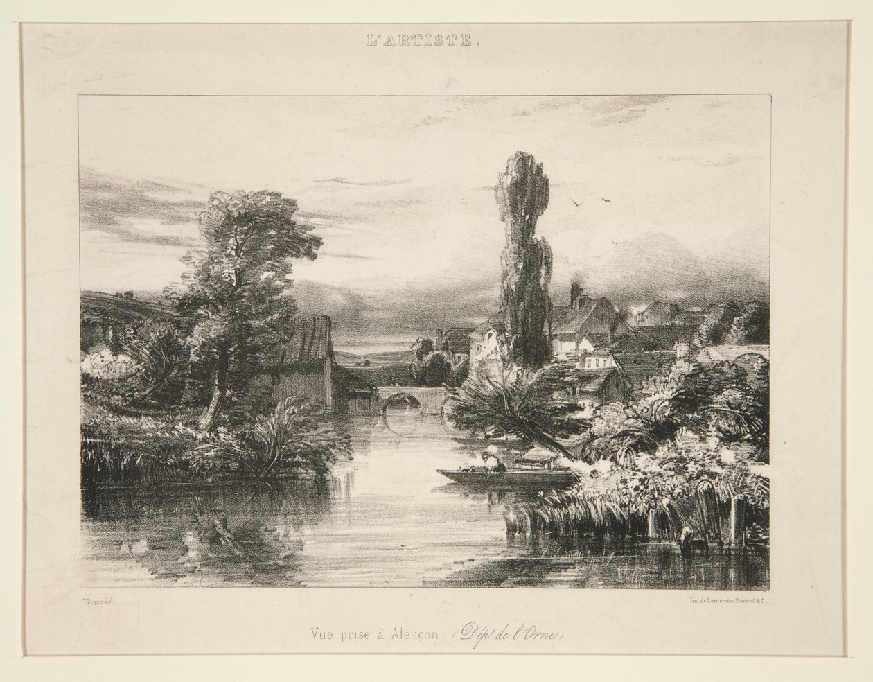 Vue Prise a Alencon ; de L de Jules Dupré