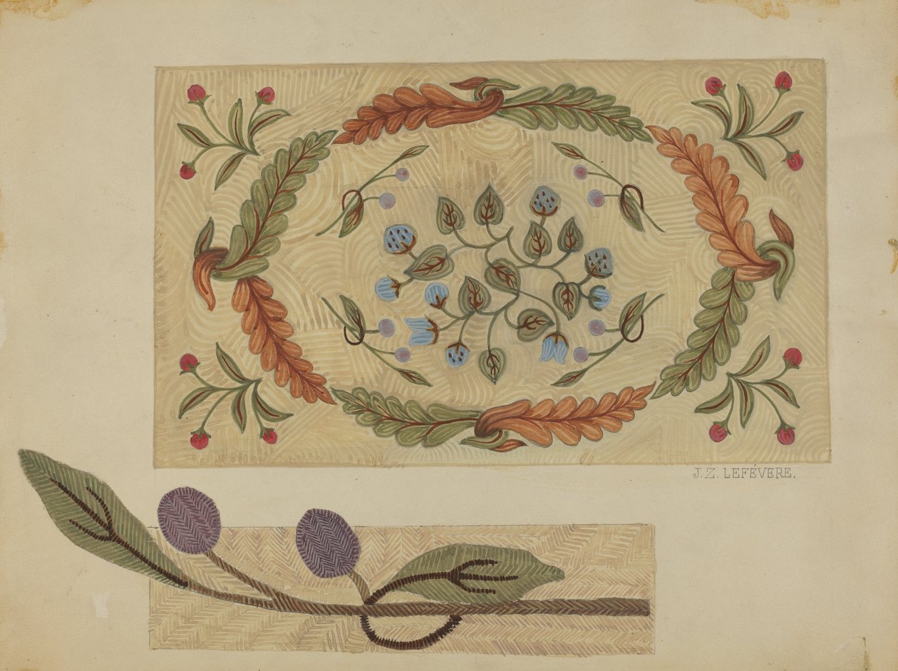 Bordado Rug, 19351942. de Jules Lefevere