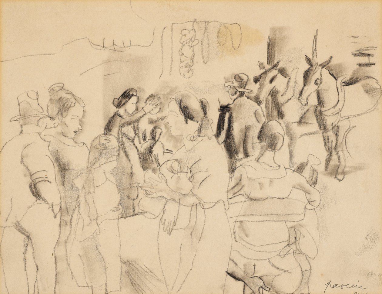 Cena de rua, Nova Iorque de Jules Pascin