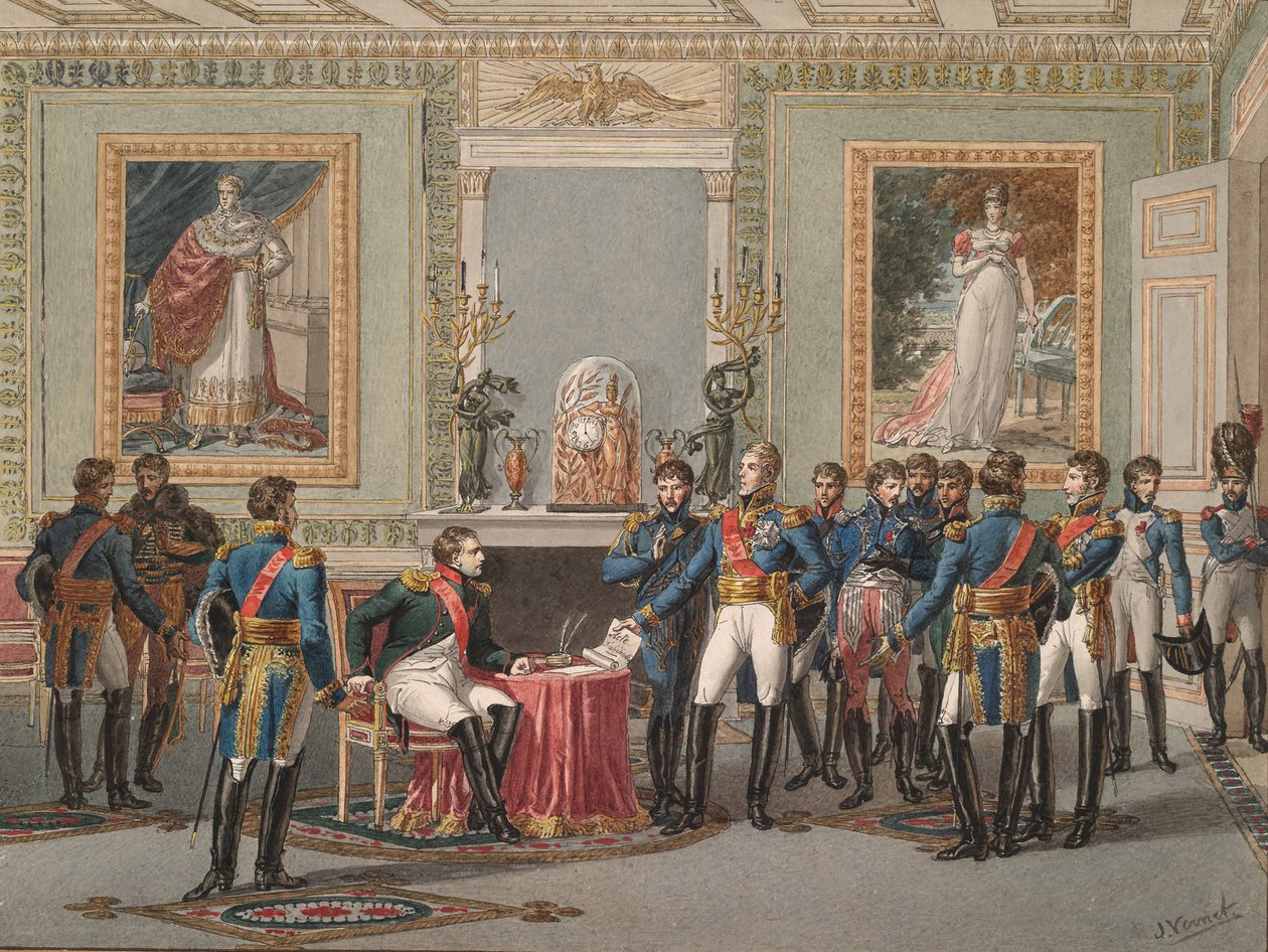 A abdicação de Napoleão em Fontainebleau, 1815 de Jules Vernet