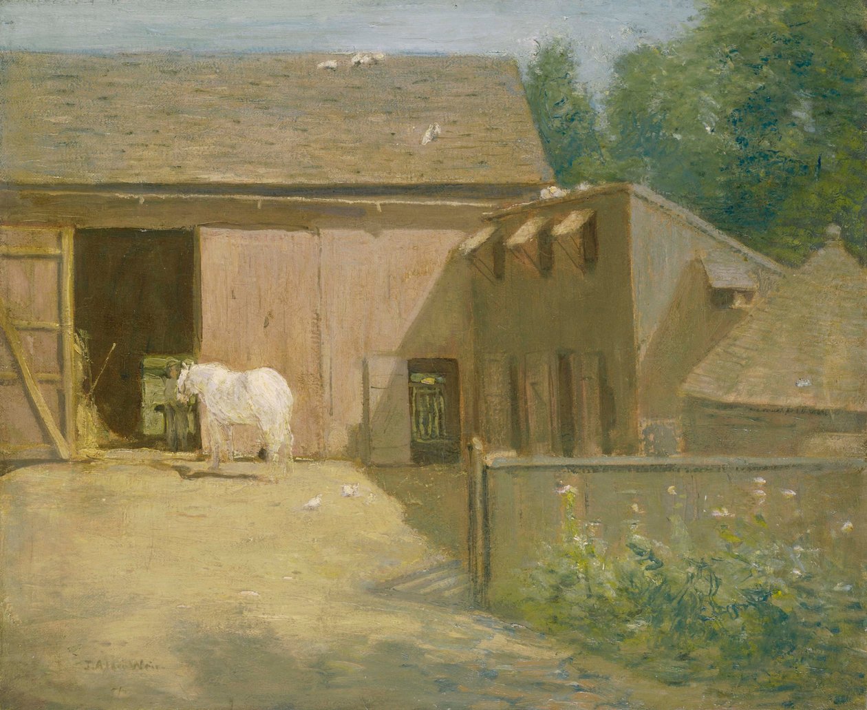 Barnyard de Nova Inglaterra de Julian Alden Weir