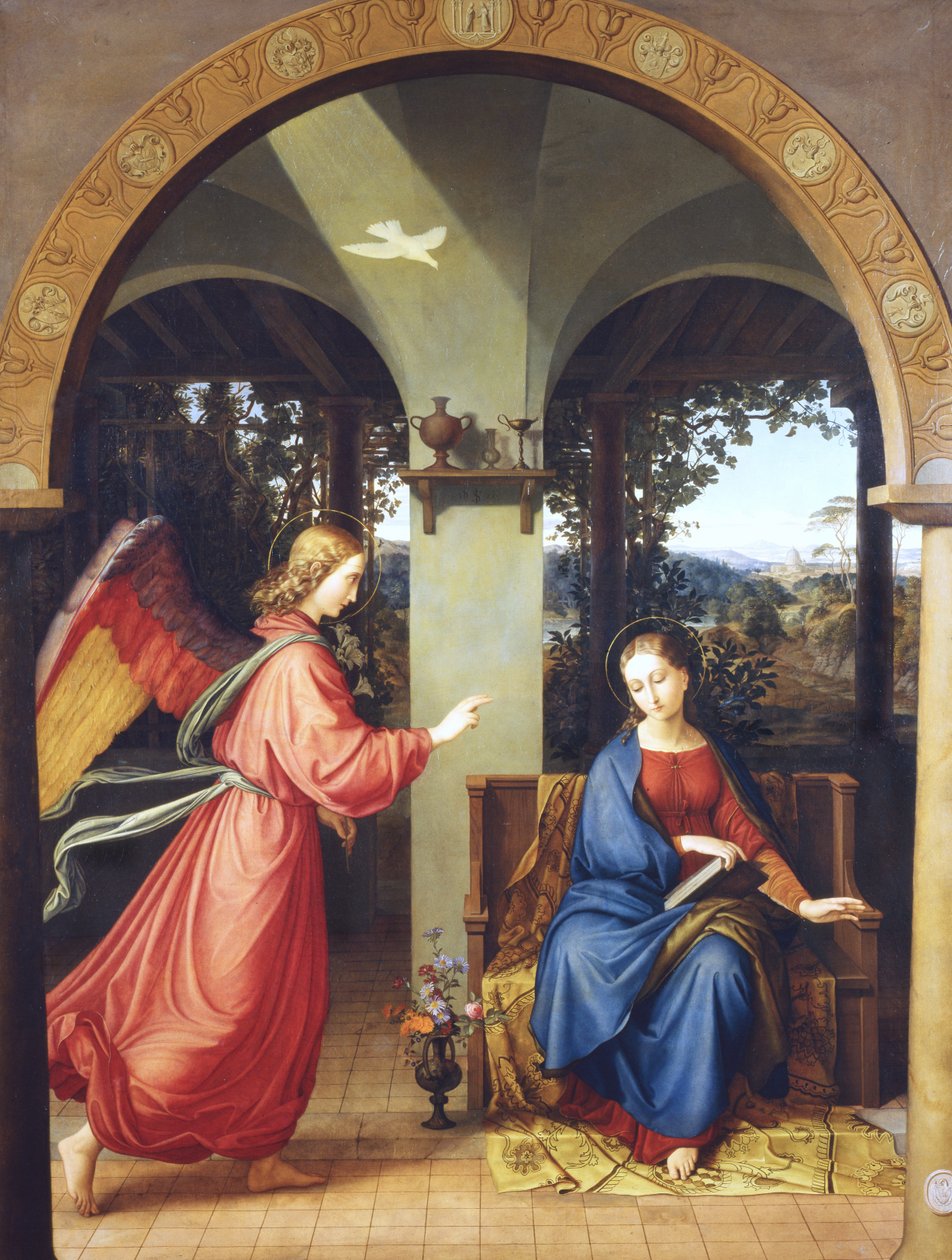 Anunciação, 1818 de Julius Schnorr von Carolsfeld