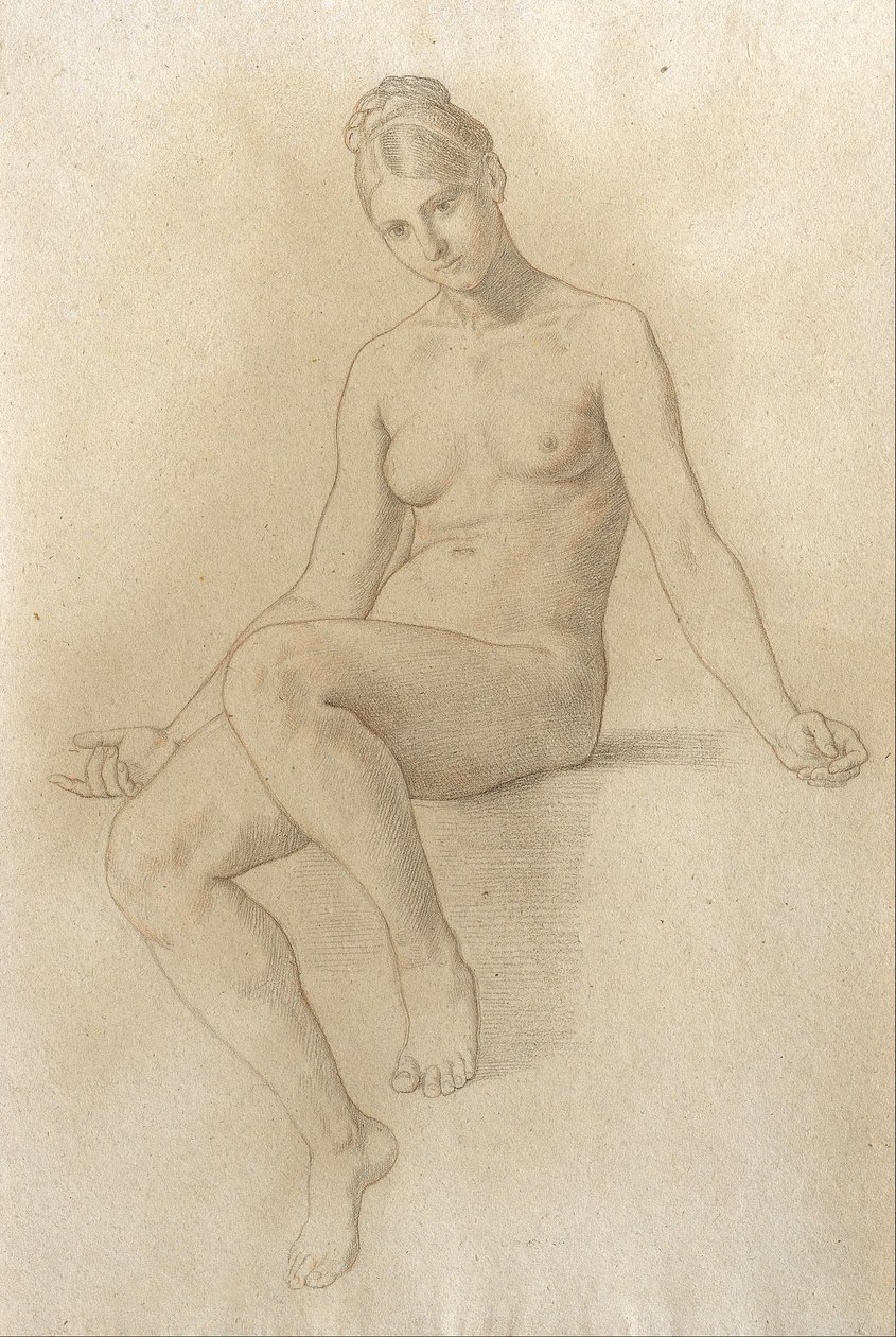 Nu feminino de Julius Schnorr von Carolsfeld
