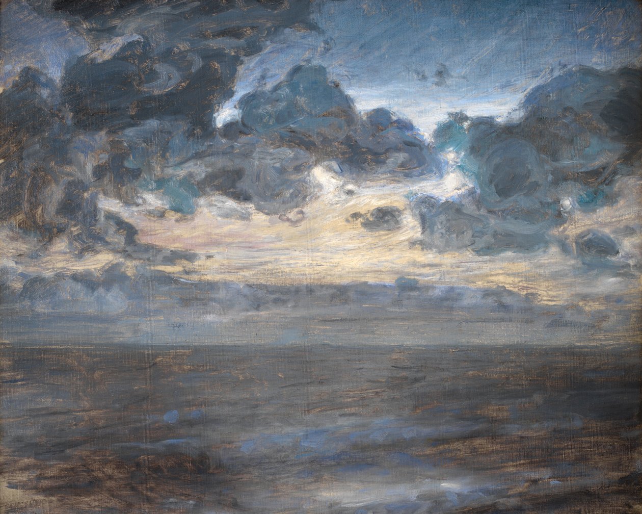 Noite de verão na praia de Tisvilde de Julius Paulsen
