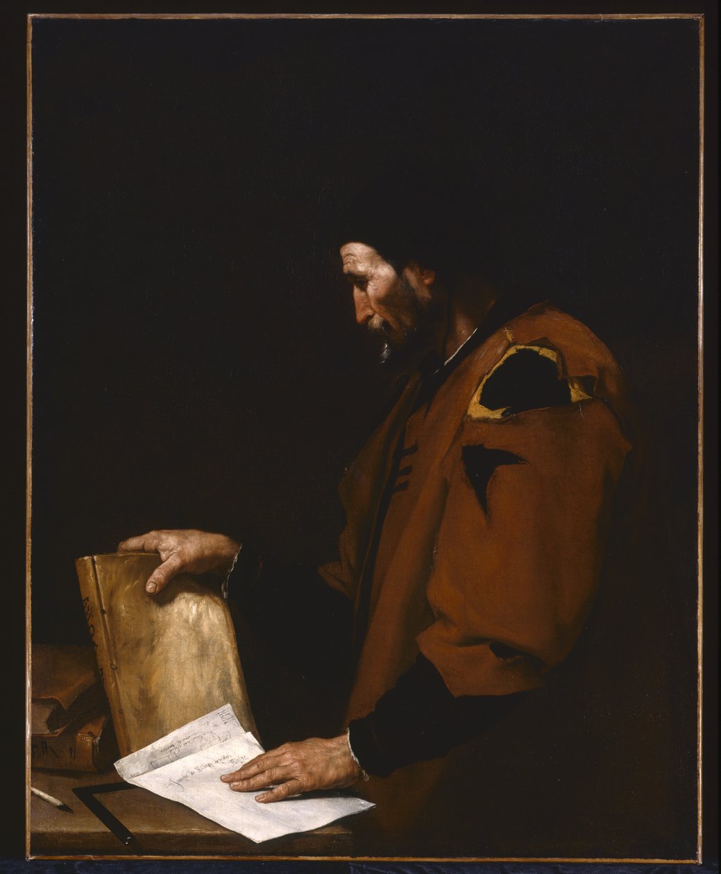 Aristóteles (óleo sobre tela) de Jusepe de Ribera