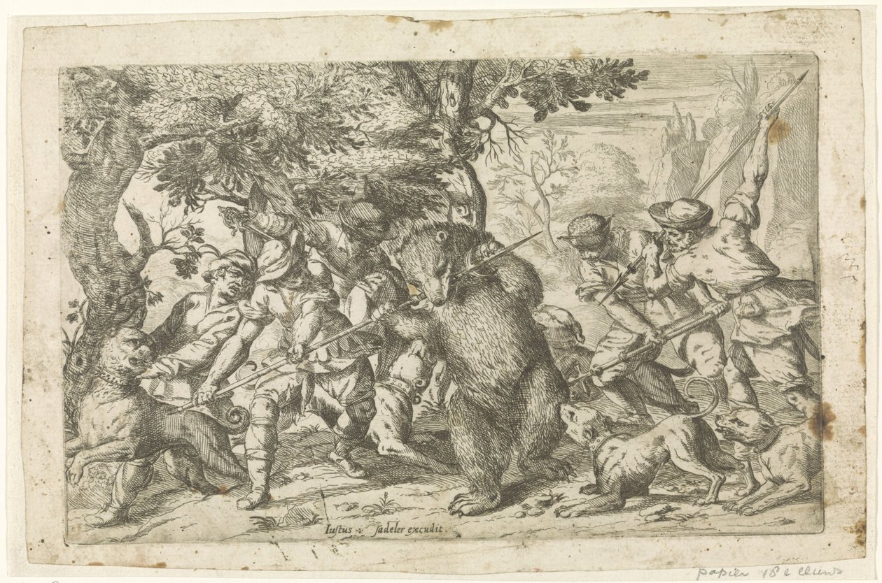 caça ao urso de Justus Sadeler (possibly)