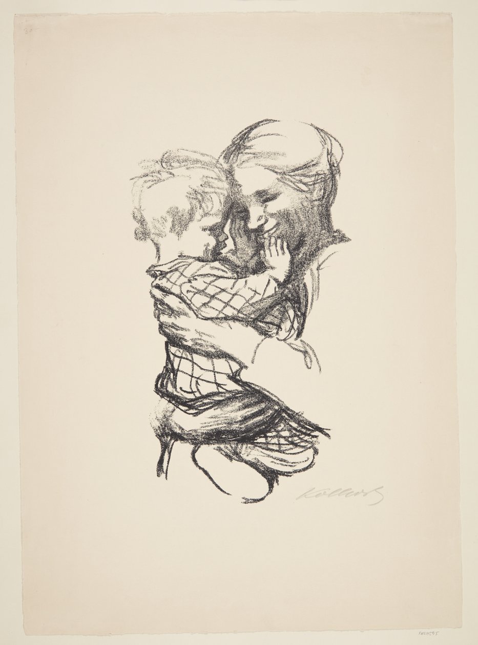 Mãe com filho nos braços de Käthe Kollwitz
