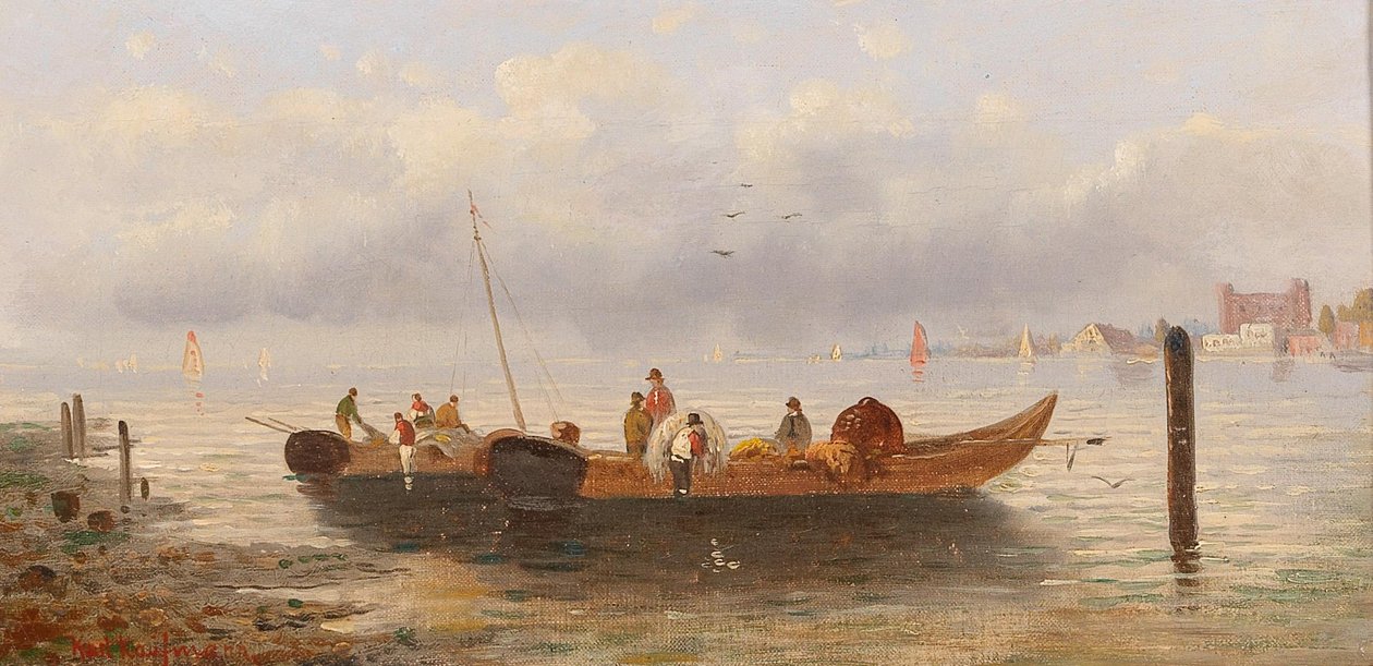 Pescadores pela costa de Karl Kaufmann