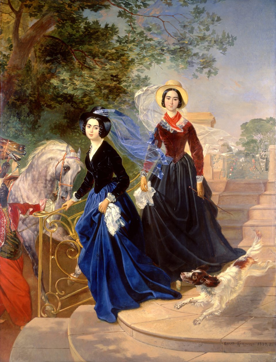 Retrato das Irmãs Shishmareva de Karl Pavlovich Bryullov