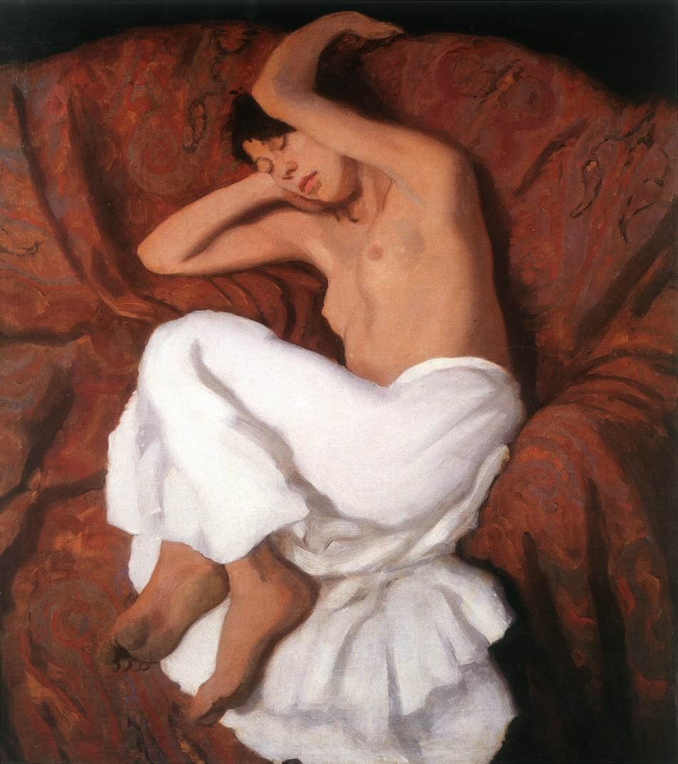 Menina cigana adormecida de Károly Ferenczy