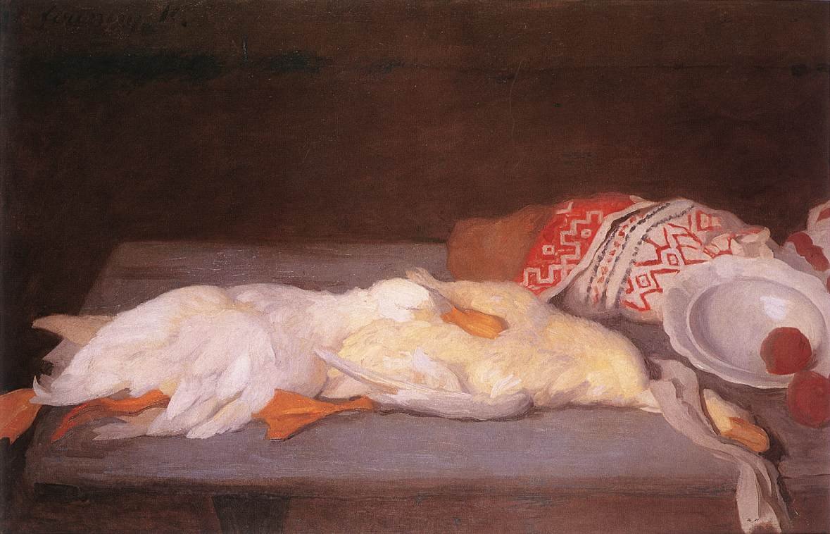 Ainda-vida com pato de Károly Ferenczy