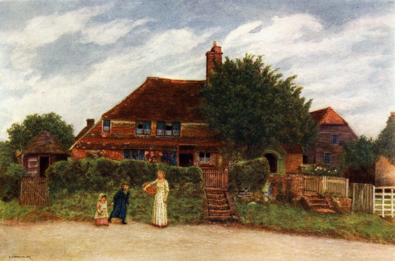 Casas de campo por Kate Greenaway. de Kate Greenaway