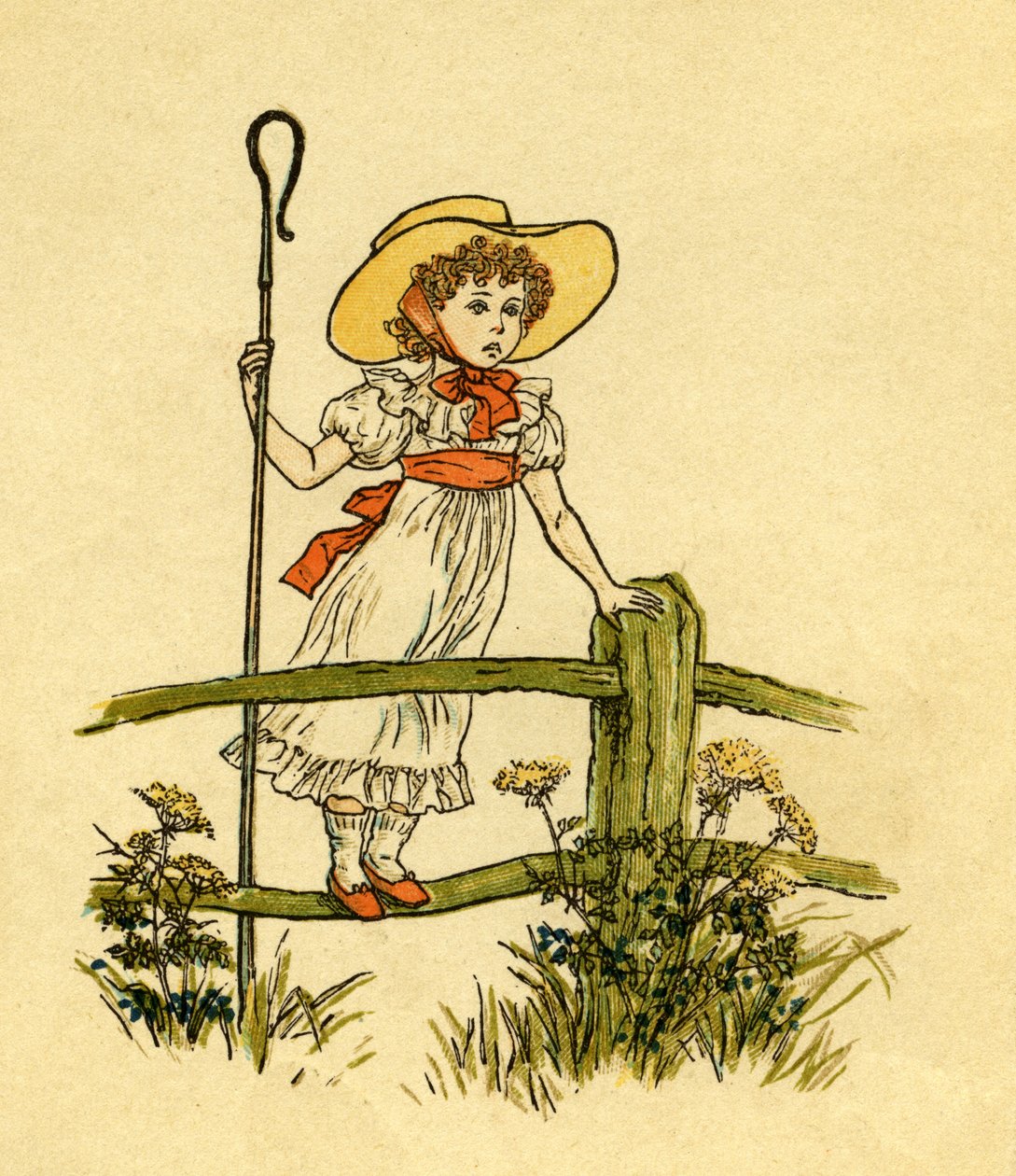O Little Bo-peep perdeu de Kate Greenaway