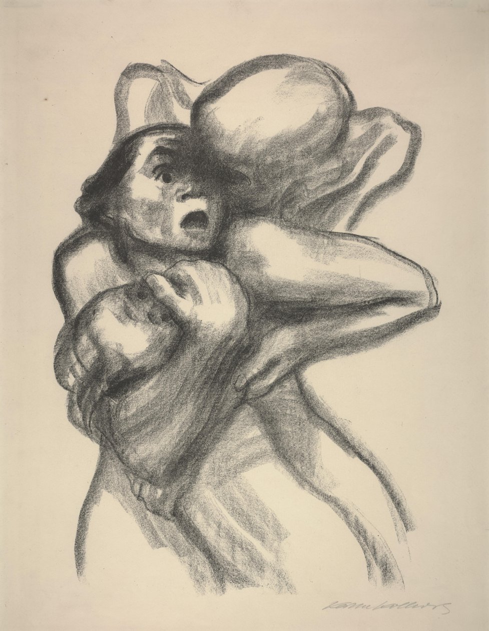 Morte Apreender uma Mãe de Käthe Kollwitz