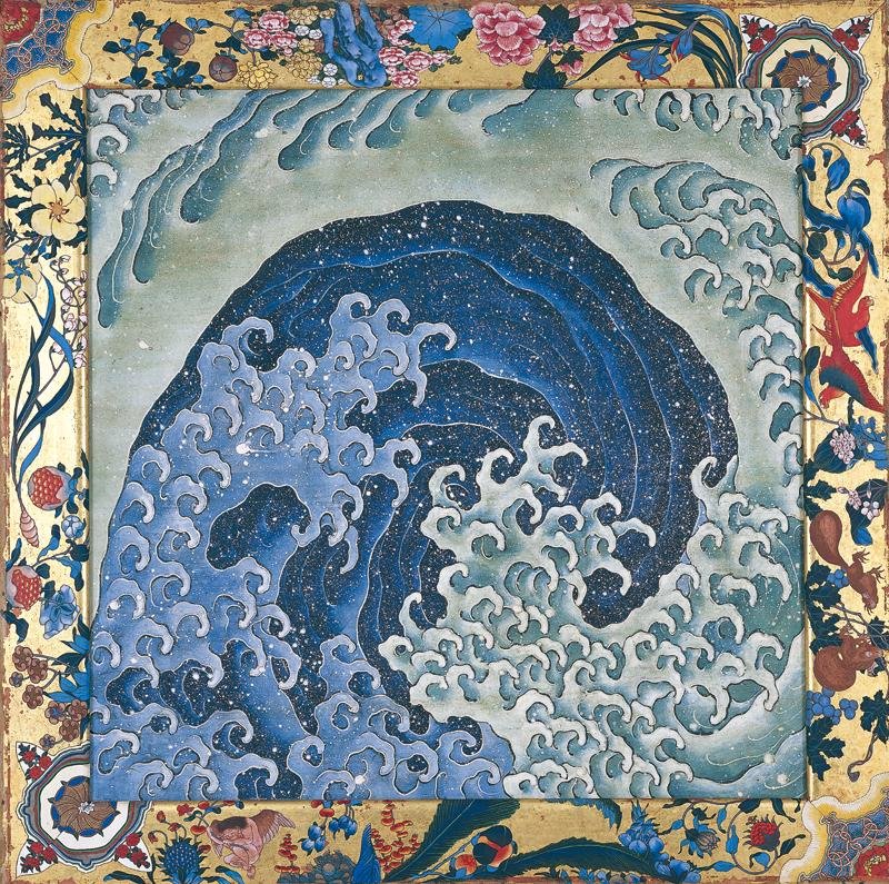 Onda dos homens de Katsushika Hokusai