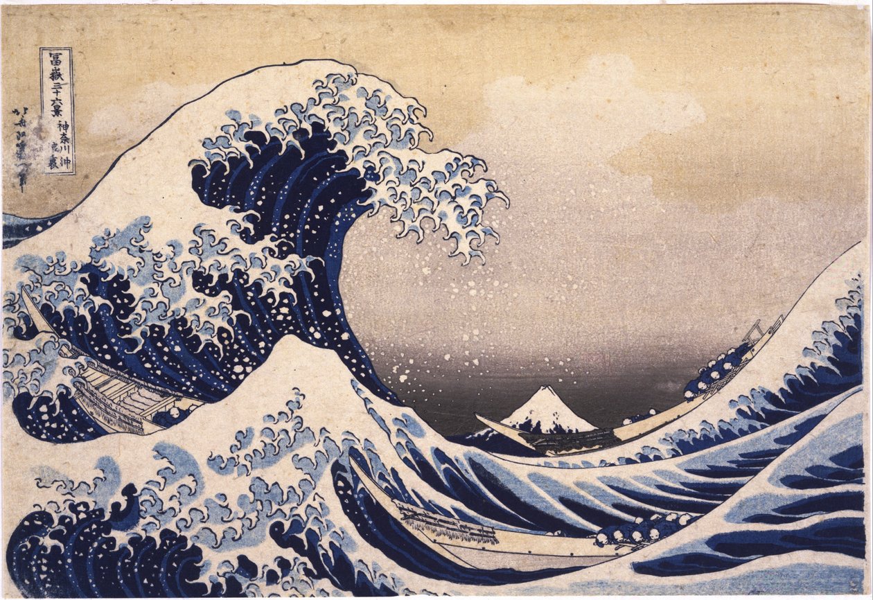 A grande onda de Kanagawa de Katsushika Hokusai