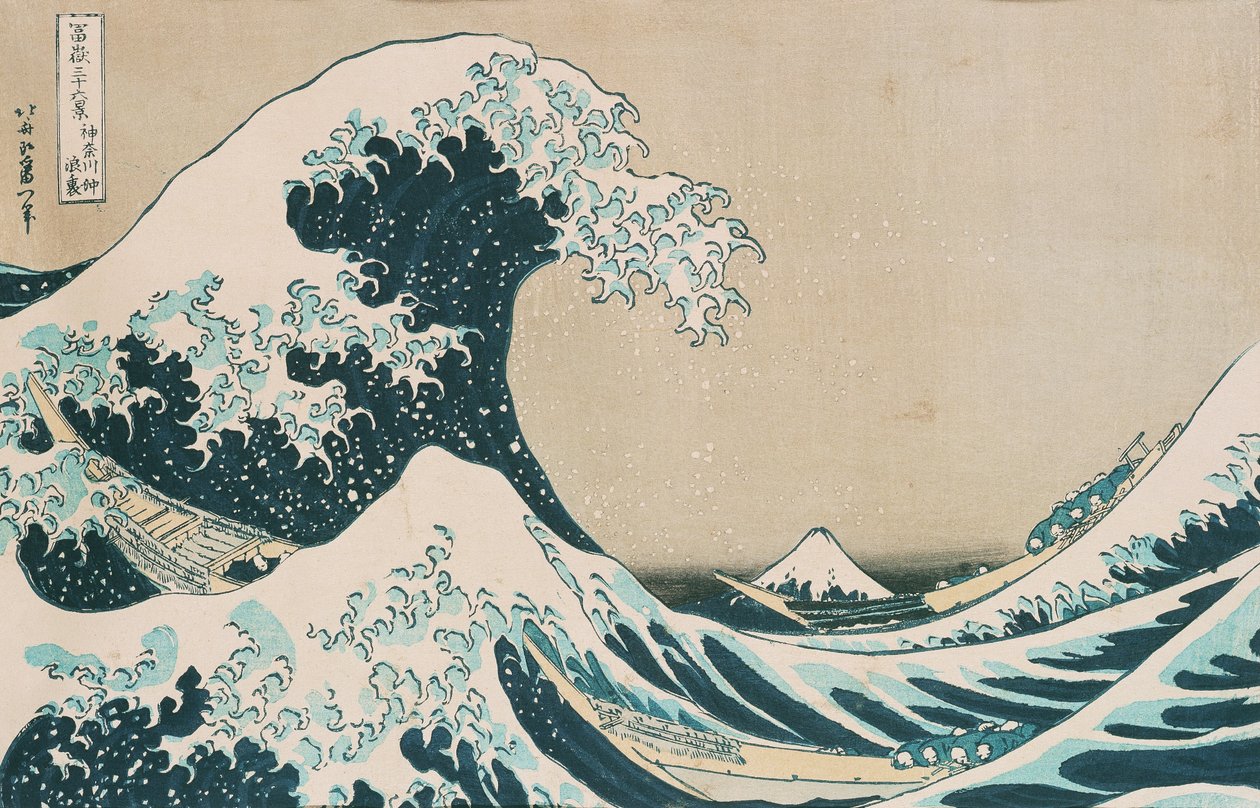 A grande onda de Kanagawa de Katsushika Hokusai