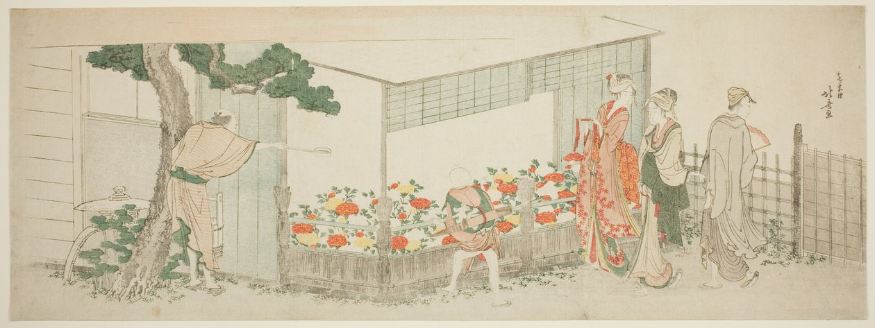 O Show de Peônias de Katsushika Hokusai