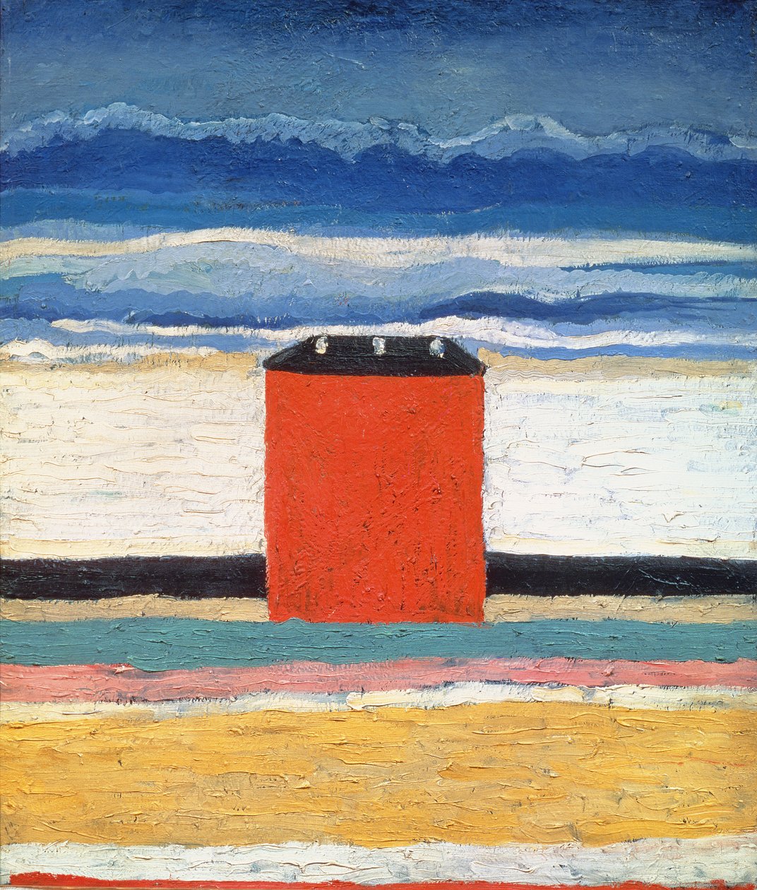 Casa Vermelha, 1932 de Kazimir Severinovich Malevich