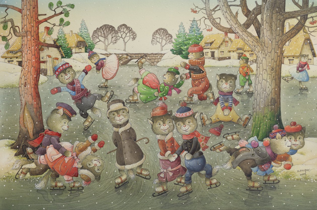 Gatos em Patins de Kestutis Kasparavicius